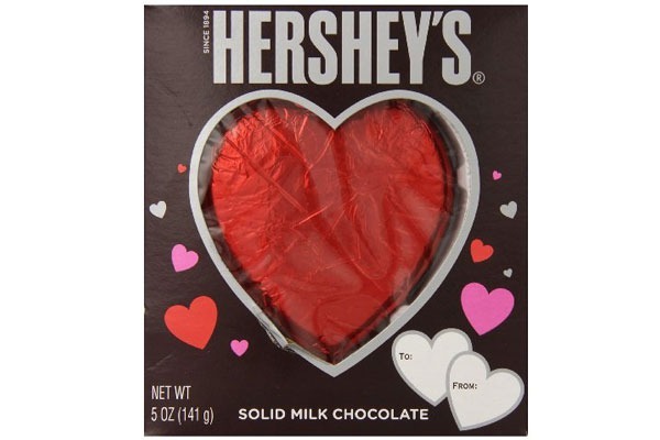 Valentines Candy Ranked hershey heart