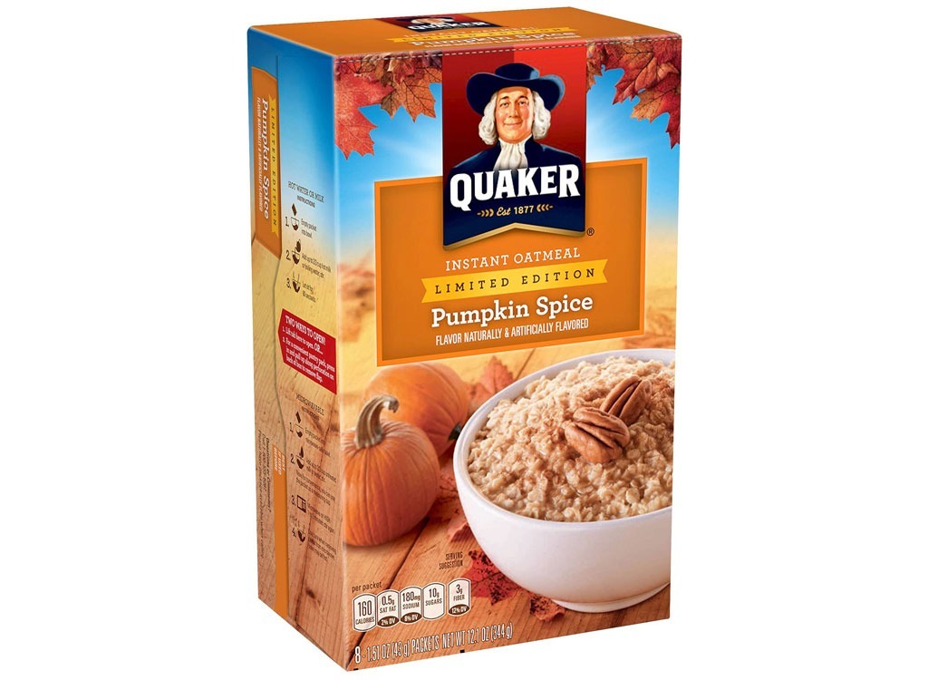 instant oatmeal pumpkin quaker