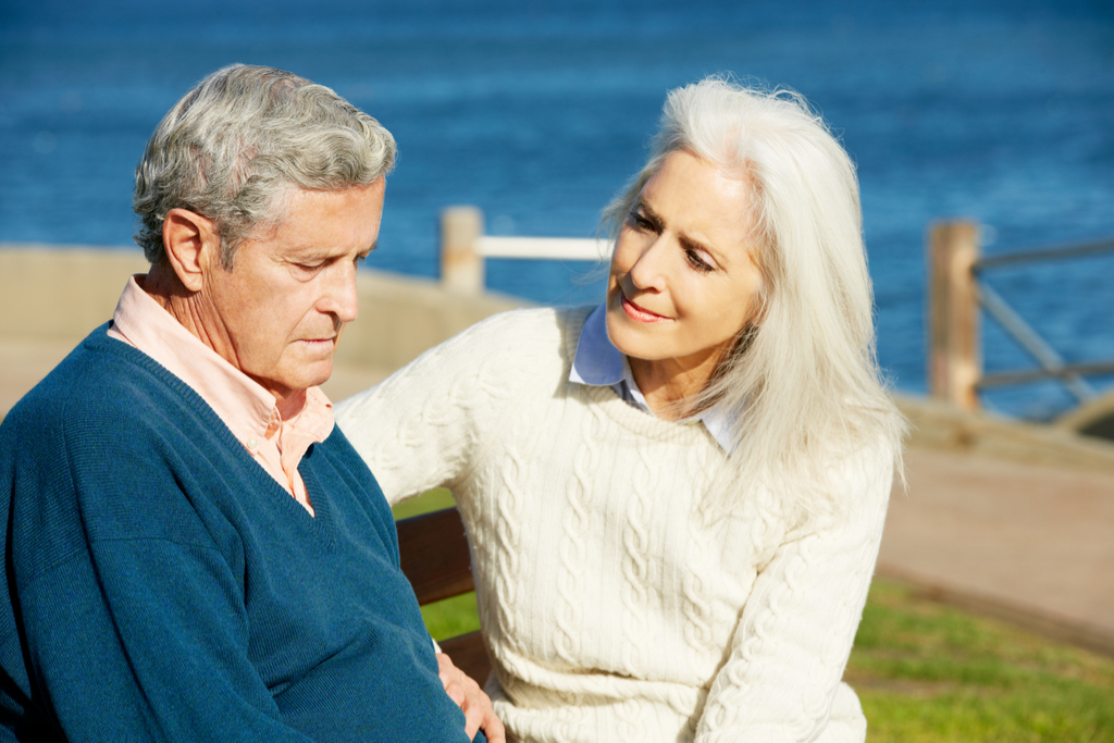 Woman Comforting Man with Dementia Your Doctor