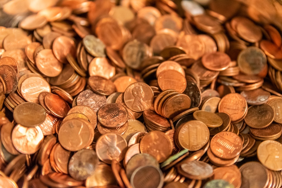 pile of pennies