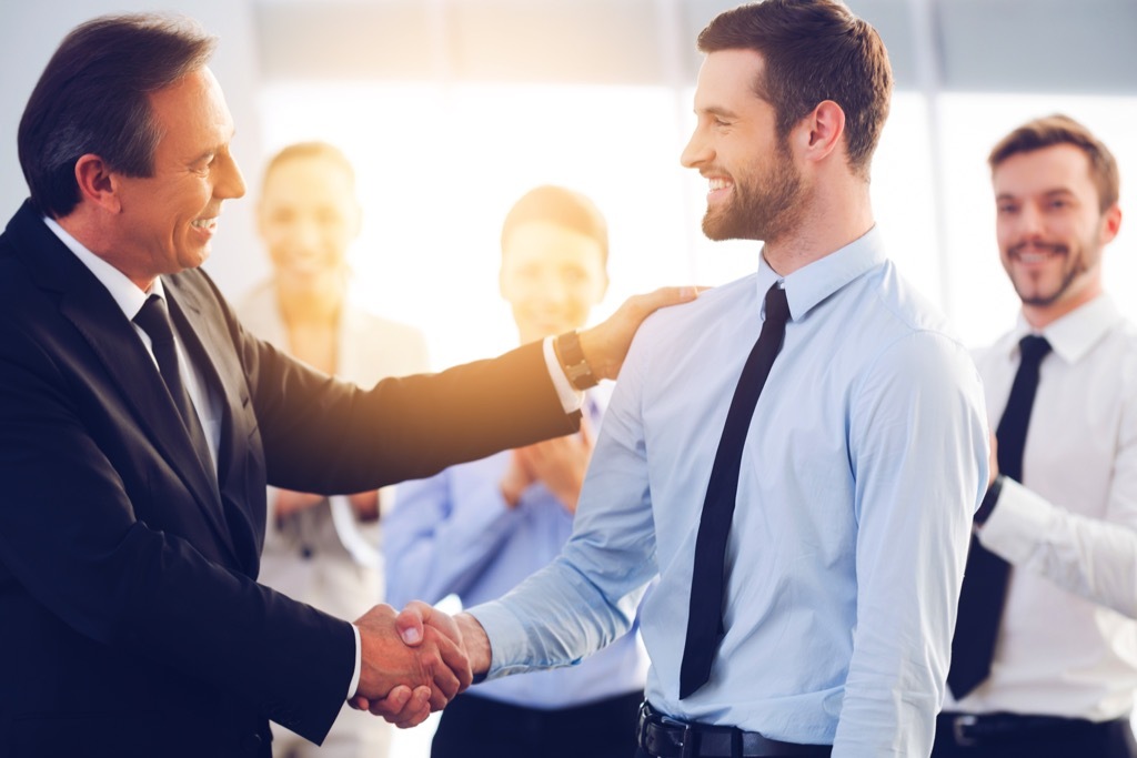 Man saying Thank You, one of the surprising stress busters. 