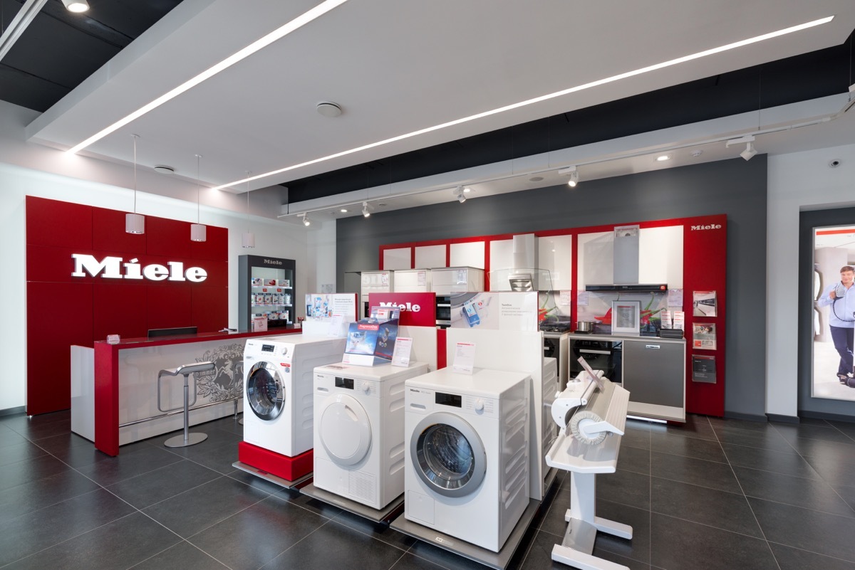 Miele store with appliances in it