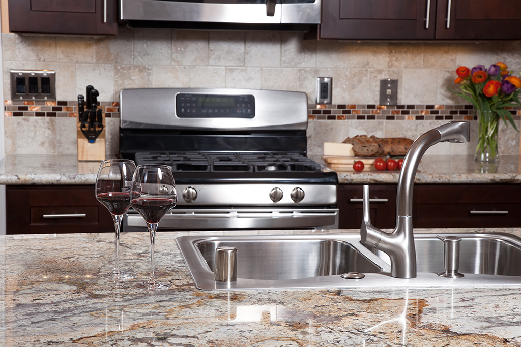 wine on kitchen counter, rooms