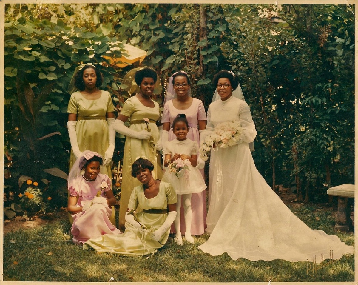 Brightly Colored Bridesmaids Dresses 1970s Weddings 50 Years Ago