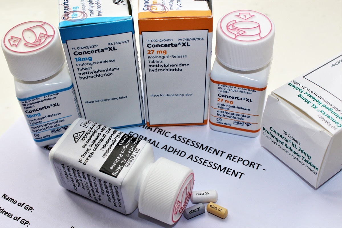 Concerta XL (Methylphenidate Hydrochloride), a controlled drug, used for the treatment of ADHD (Attention Deficit Hyperactivity Disorder).