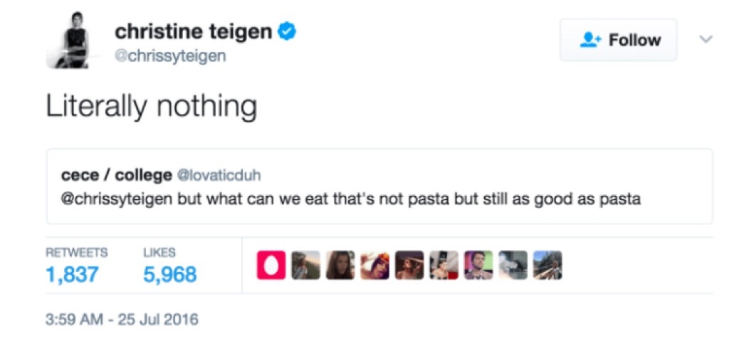 Chrissy Teigen Tweets