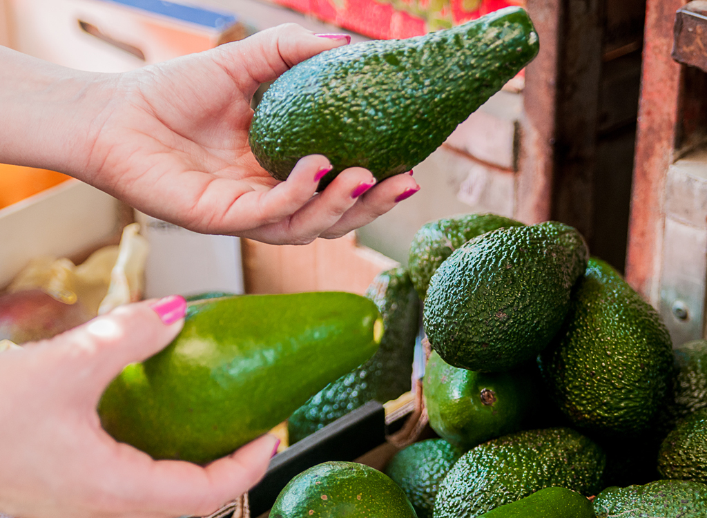 Different texture avocados