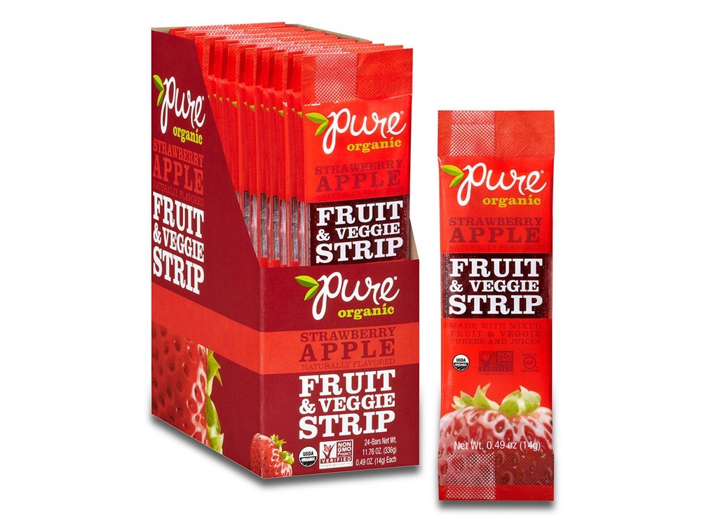 pure organic fruit and veggie strip