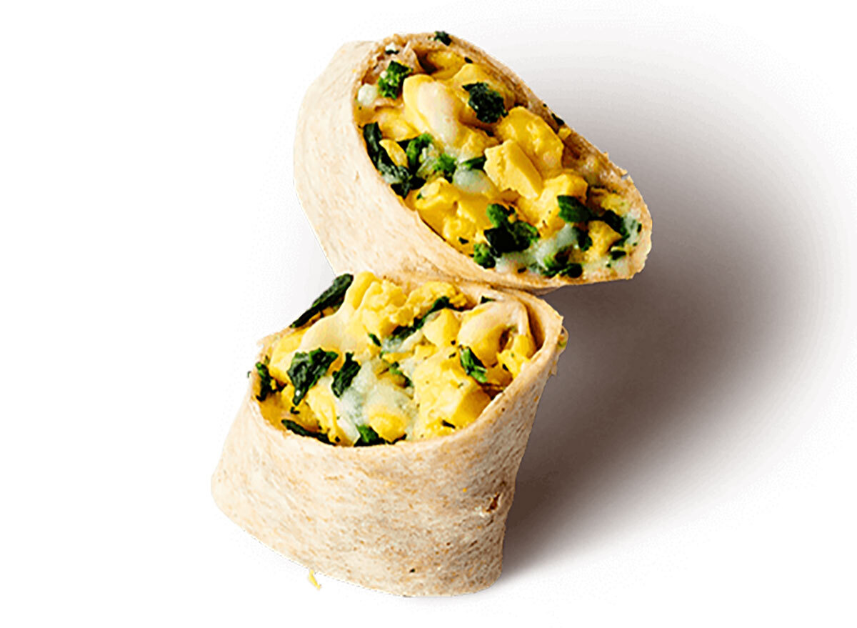 jamba juice spinach and cheese breakfast wrap