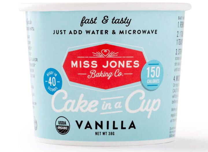 Miss jones vanilla cake in a cup