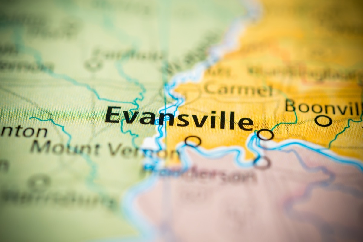 evansville map