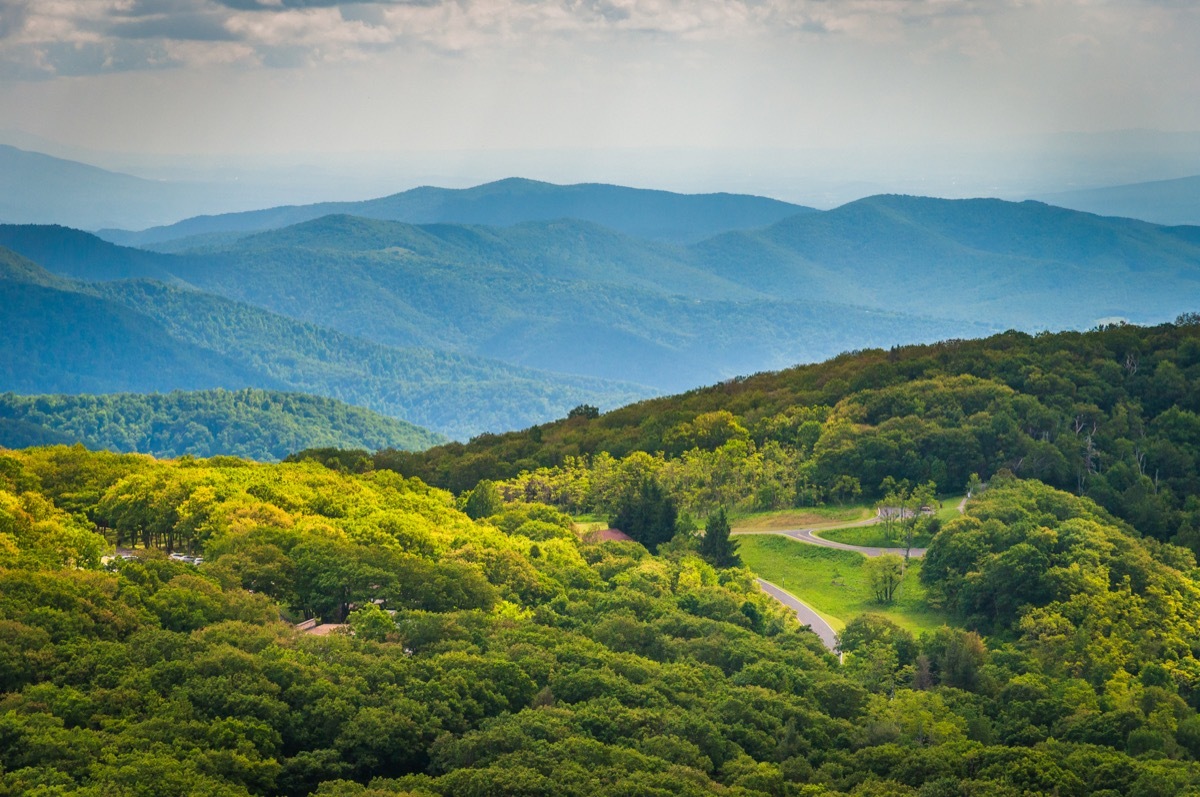 rolling green mountains