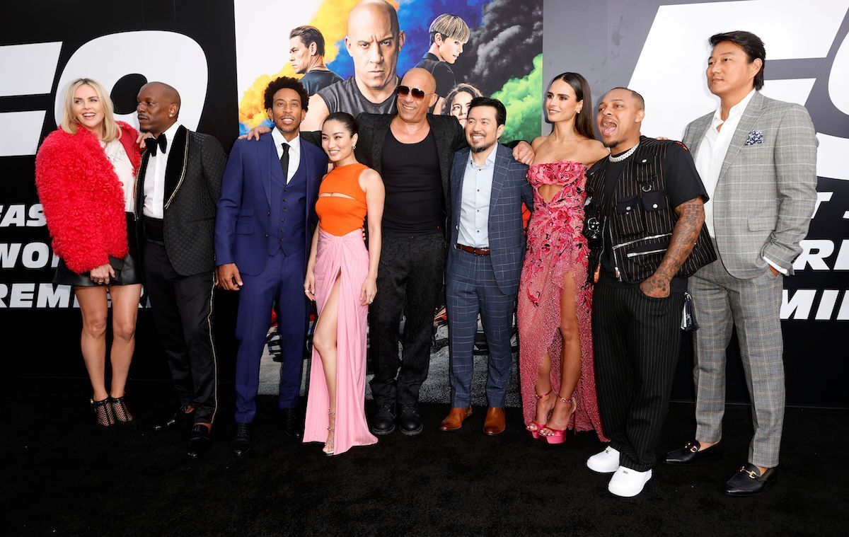 Charlize Theron, Tyrese Gibson,Ludacris, Anna Sawai, Vin Diesel, Justin Lin, Jordana Brewster, Shad Moss, and Sung Kang attends the Universal Pictures 