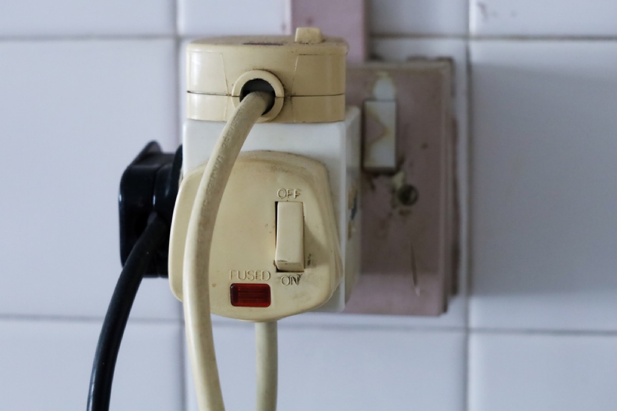 overloaded outlet, property damage