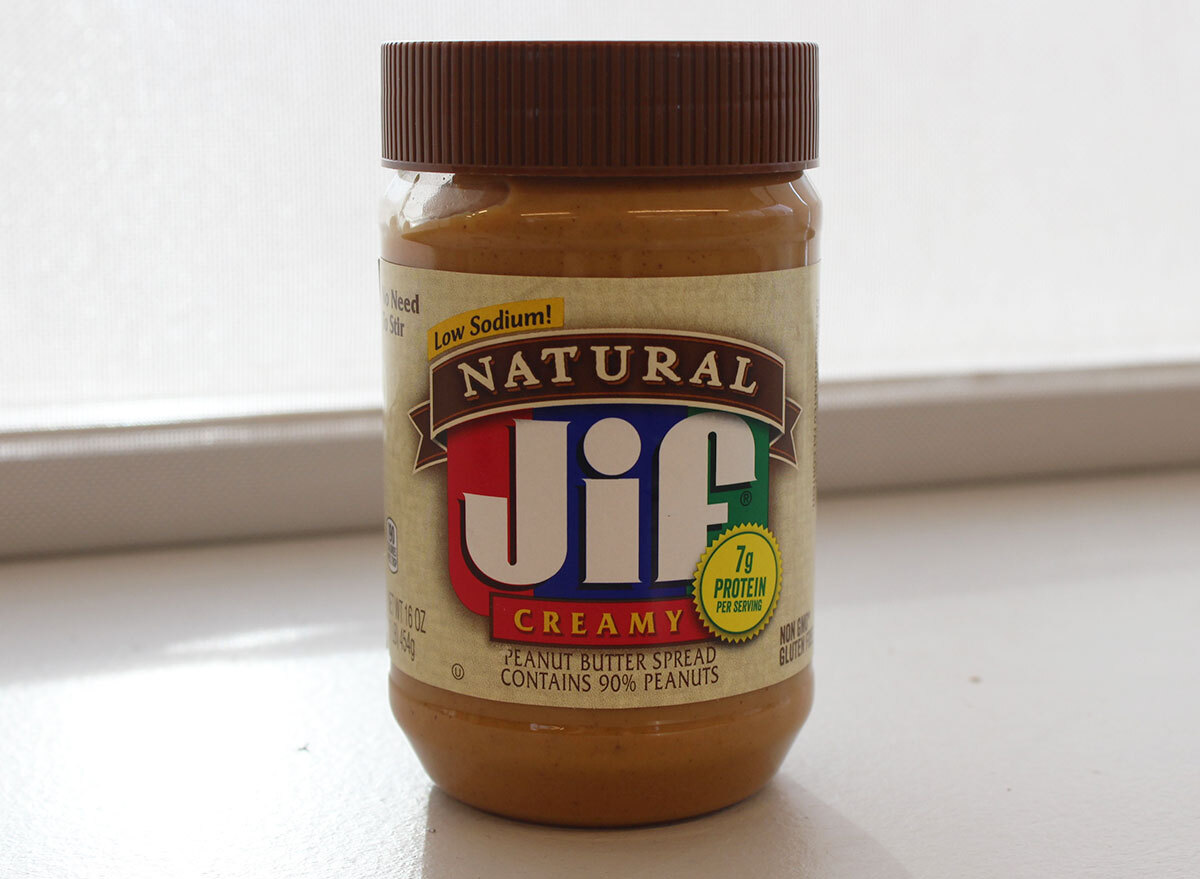 jif natural peanut butter jar