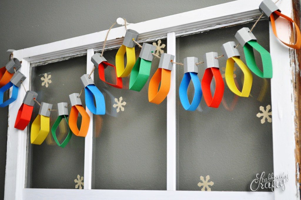 Paper light strand diy christmas decorations