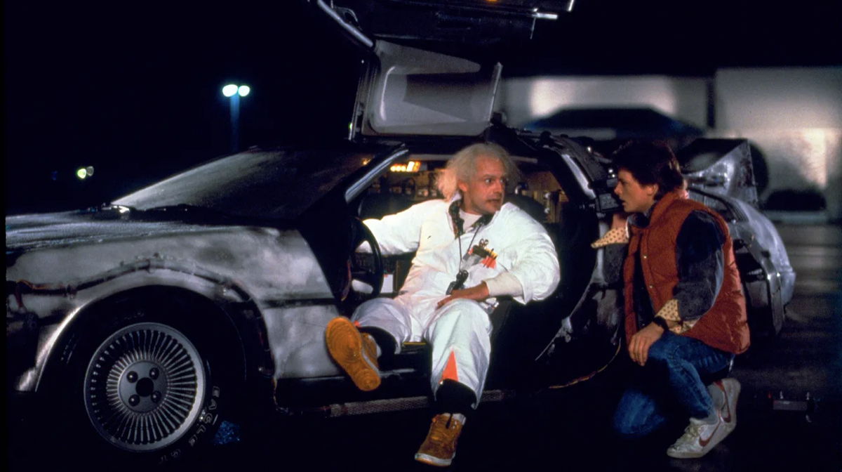 Back to the future scene