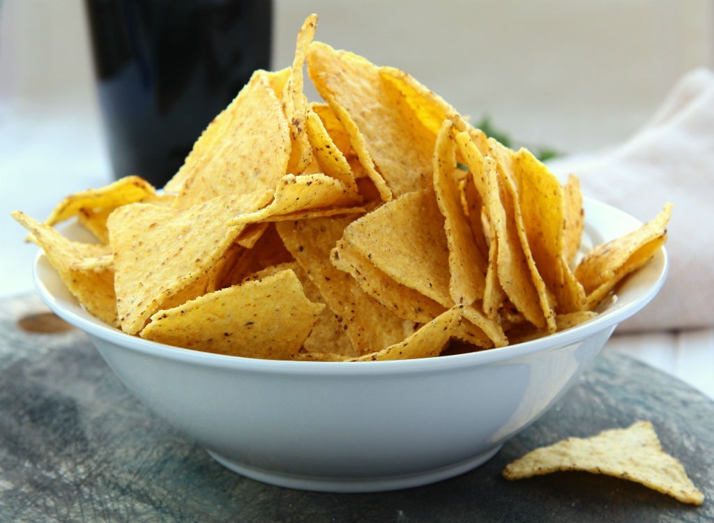 bowl of tortilla chips