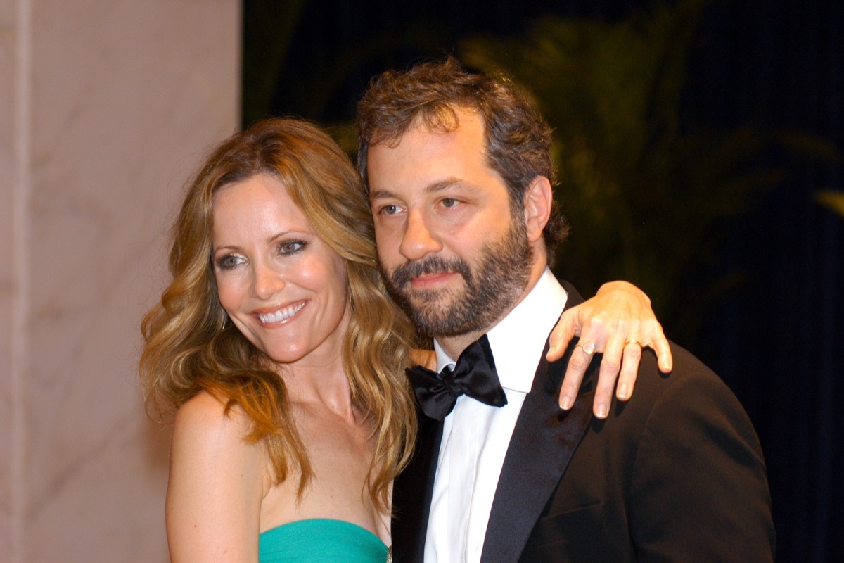 Leslie Mann and Judd Apatow at the White House Correspondents Association Dinner in 2010