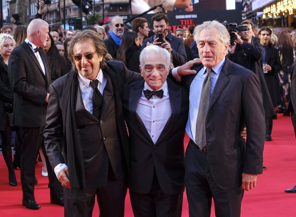 Al Pacino, Martin Scorses and Robert De Niro in 2019