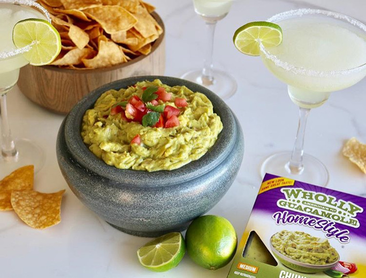 Wholly guacamole and chips