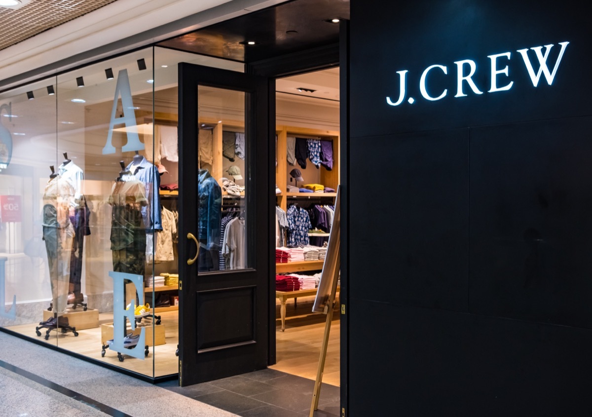 J. Crew store in Hong Kong.