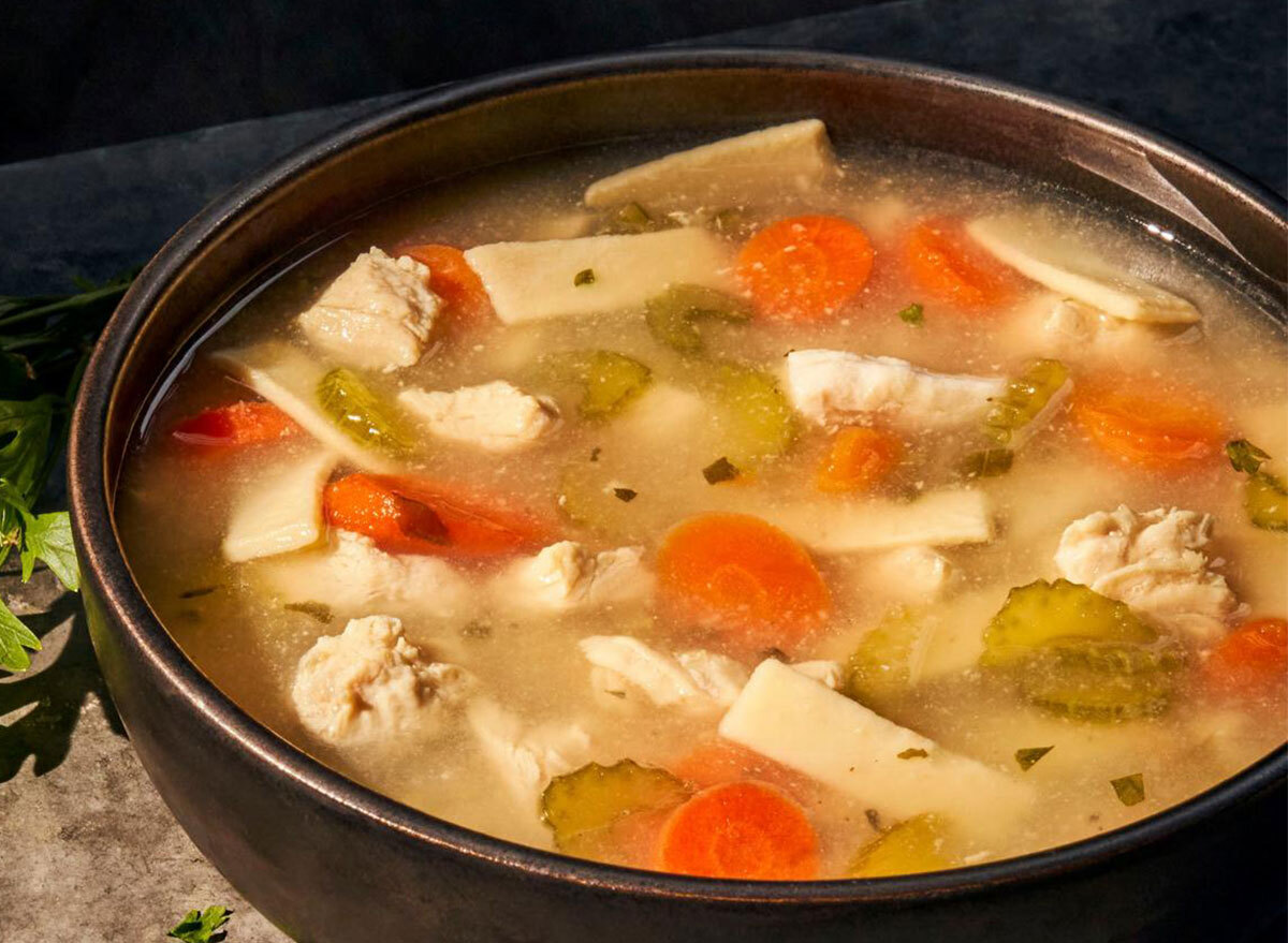 bowl of panera chicken noodle soup