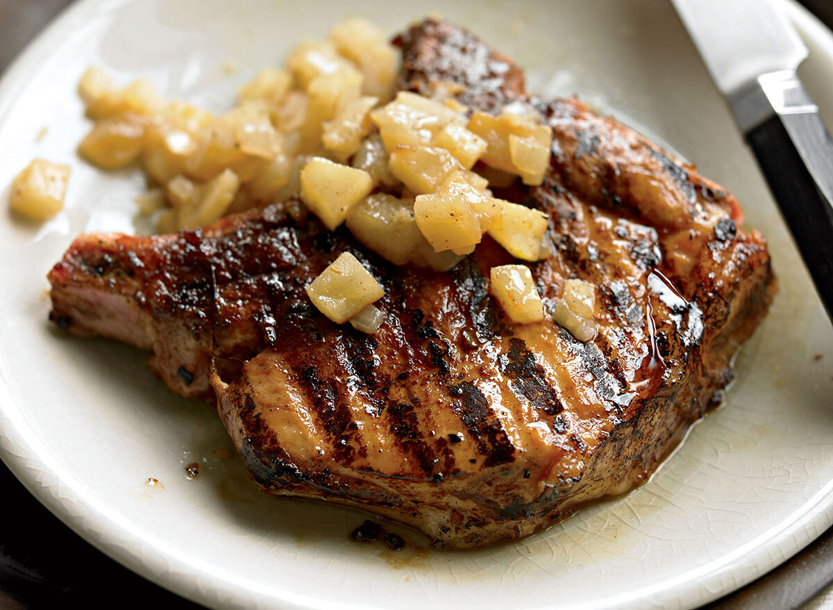 teriyaki pork chop with applesauce pork recipe