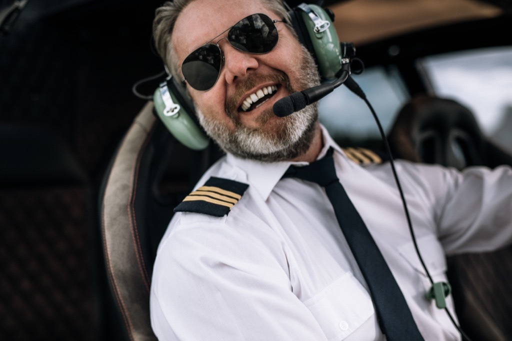 pilot laughing