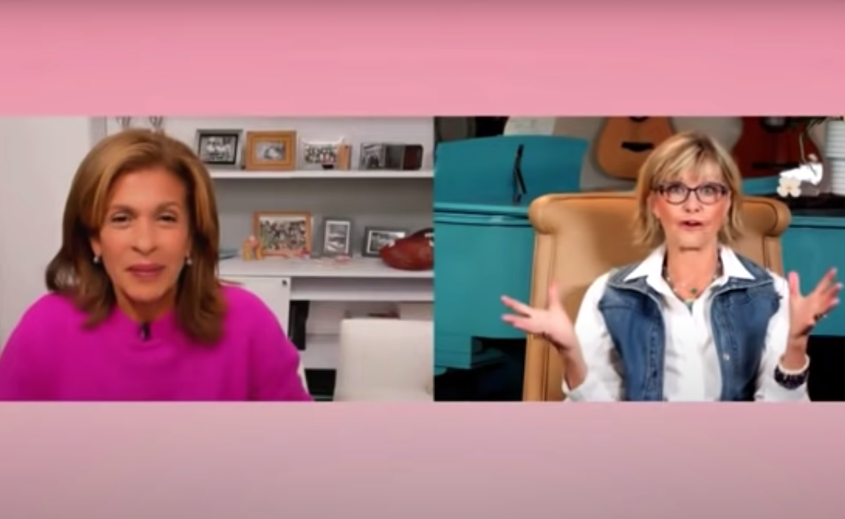 Hoda Kotb and Olivia Newton-John on 