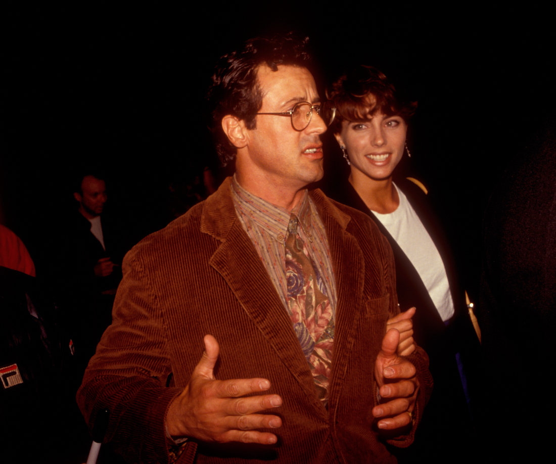 Sylvester Stallone and Jennifer Flavin in Los Angeles circa 1991