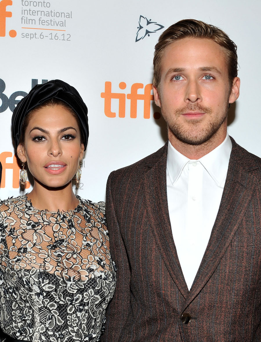 Eva Mendes and Ryan Gosling at the premiere of 